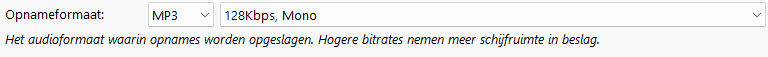 Opnameformaat