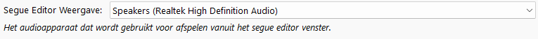 Weergaveapparaat van de Segue Editor