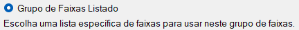 Grupo de Faixas Listado