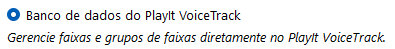 Banco de dados do PlayIt VoiceTrack