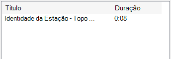 Lista de faixas