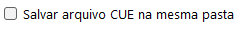 Salvar arquivo CUE