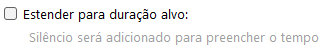 Estender / Aparar ou fazer fade