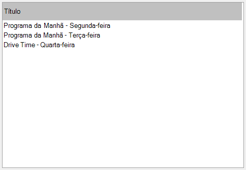 Lista de slots