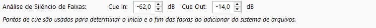 Análise de Silêncio de Faixas