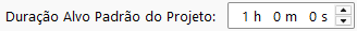 Duração Alvo Padrão do Projeto