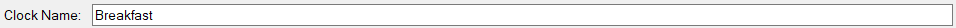 1. Clock name
