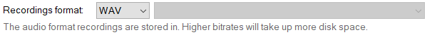 5. Recordings Format